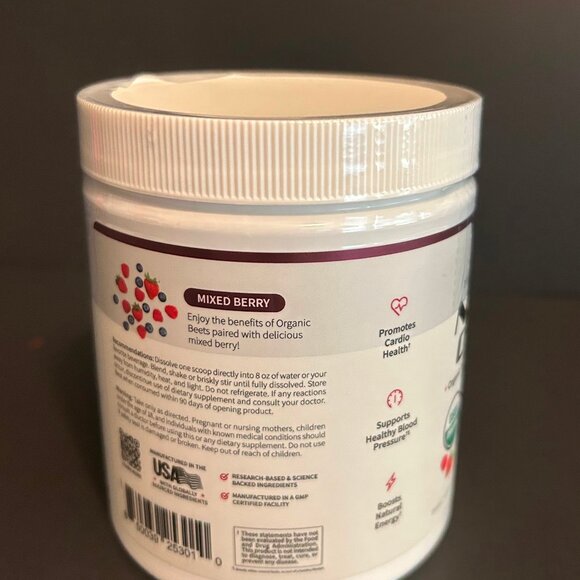 Snap Nitric Oxide Beet Root Powder 8.8oz Supports Heart Health BP EXP 11/26 - Picture 4 of 4